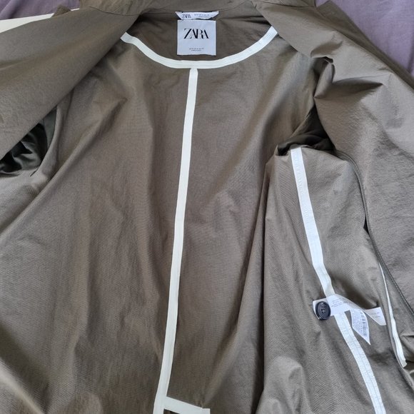 NWOT - Zara Man Trench Coat Size M - Picture 13 of 13
